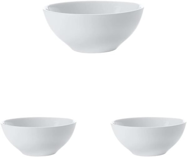 White Basics Round Sauce Bowl 9cm (Pack of 3)