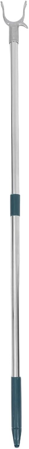 Stainless Steel Clothesline Pole with Adjustable Length and Fork-head Design, Sturdy Clothes Hanging Rod for Balcony Or Closet Use, Smooth Edges and Sturdy Material