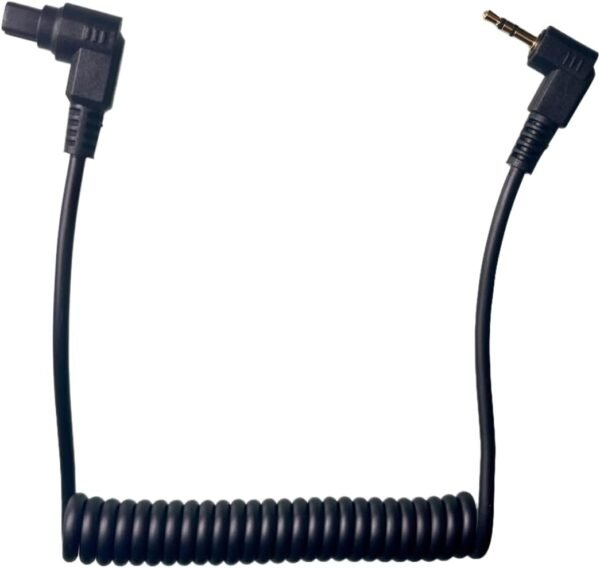Remote Control Shutter Release Cable Cord for Canon EOS Cameras, Compatible with Canon EOS R5, 6D Mark II, 5D Mark IV III II, 5DS, 5DR, 7D Mark II, D60, 5D, 7D (2.5mm-C3), Black