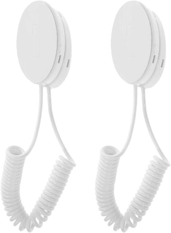 Retractable Remote Control Tether 2pcs TV Remote Holder Cable Remote Control Security Lock Remote Finder Wireless Item Security Cable Leash Fastener Tape for Home