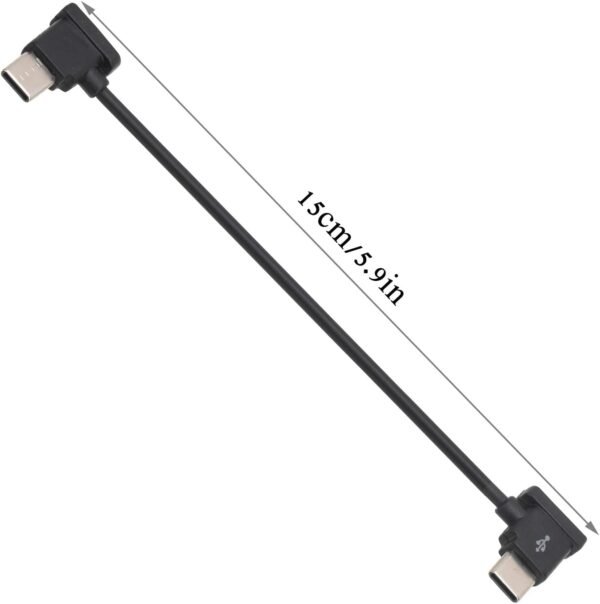2 Pack Remote Controller Data Cable, 15cm, Android to Type-C, Compatible with DJI Mavic Mini Pro Air Drone（IPad not Applicable）