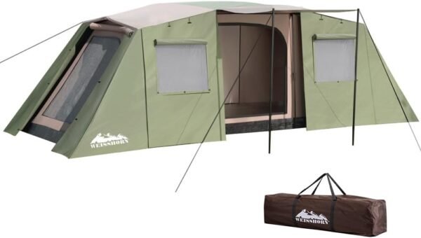 Up Camping Tent 10 Person Outdoor Family Hiking Tents 3 Rooms Easy Setup