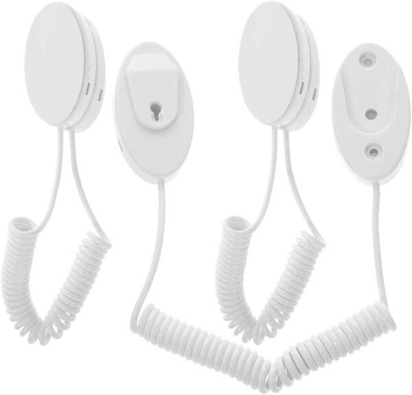 3pcs Remote Control Retractable Cable with Auto-Adhesive Hook, Anti-Lost Plastic Tether Cord for Tablet and Cellphone, Simple to Install Remote Control Leash for Home and Office