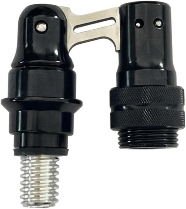 Net Connector Folding Adapter with Secure Folding Link and Easy Grip Knurling Lightweight Aluminum Alloy Suitable for Weekend Guide use