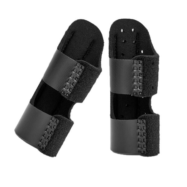 2 Pack Finger Splint Hybrid Set with Perforated Breathable and Solid Support Brace Adjustable Finger Straightener for Stiffness and Daily Comfort Fits Index Middle Ring Pinky Fingers