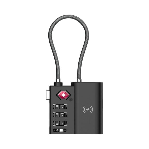Smart Travel Lock with Apple Find My & Rechargeable Tag | Track Belongings Through the Worldwide Location Network