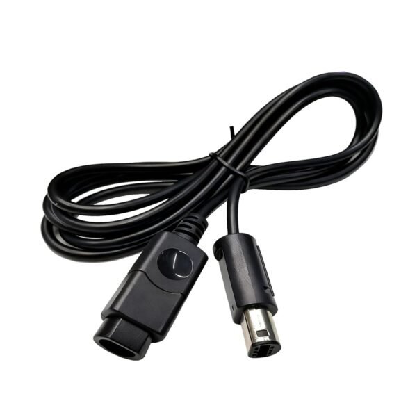 1.8m Controller Extension Cable for Nintendo Gamecube NGC Controller 6ft Durable Black Cord for Enhanced Gaming Experience