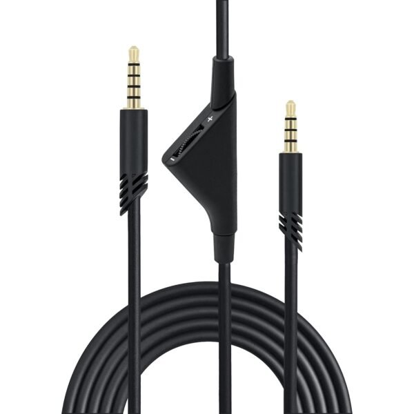 2M 6.5 Feet Replacement Headset Cable with Volume Control for Astro A10/ A30/ A40, Headset Cord Lead for PS5/ PS4/ Xbox Series X&S/ Xbox One - Black