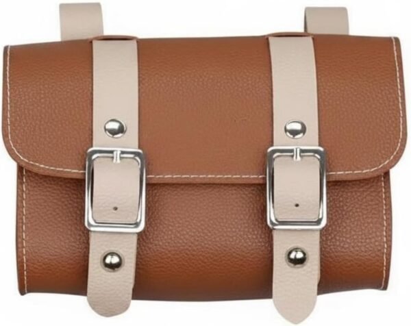 Pouch Vintage Bike Bag Saddle Pouch Handlebar Bag Frame Bag with Secure Straps Suitable for Commuting City Rides Weekend Neighborhood Paths