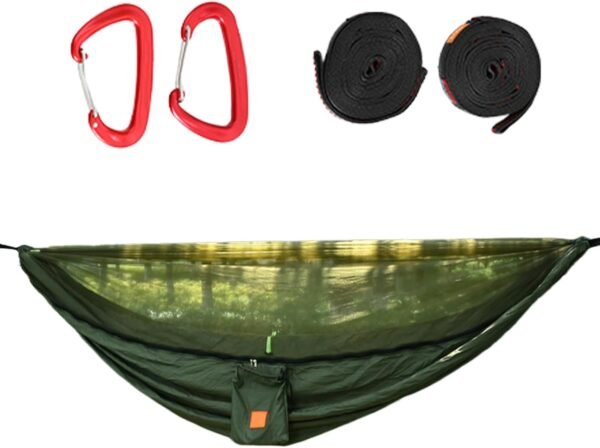 For Camping Outside Camping Hammock with Fly Net | Quick-Setup Equipment Hangable for Friends Family Father Relaxation Enjoyment