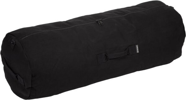 Duffel Bag w/Zipper, Black - 42"X15"X15"