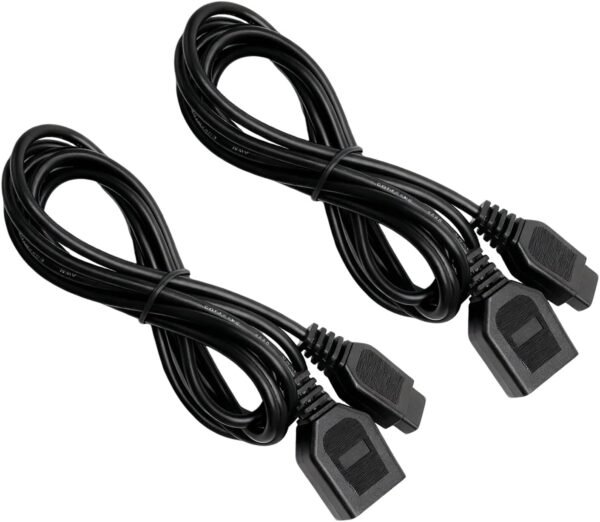 2-Pack 1.8m 9 Pin Controller Handle Grip Extension Cord Cable | Anti Interference Eco PVC Cable, High Transmission Rate Extension Cord for Mega Drive 1 2 3 Controller, 1.8m (6ft) Length