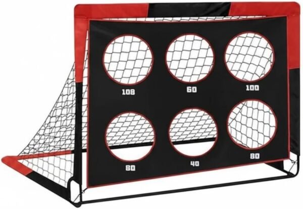 Kids Soccer Training Goal Quick Setup Folding Soccer Goal Net Two-Purpose Use Transportable Practice Net for Outdoor