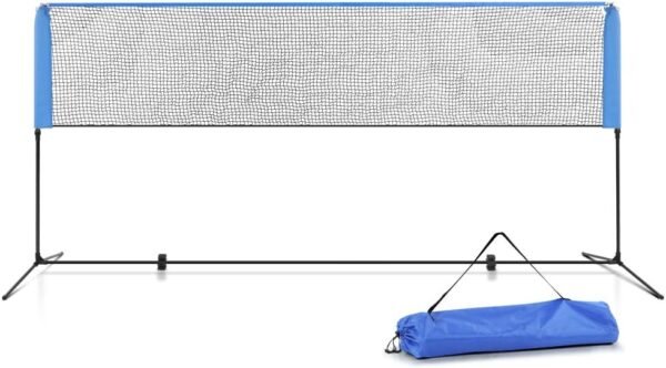 4m Badminton Tennis Net Portable Volleyball Kit Adjustable Height Easy Setup Outdoor