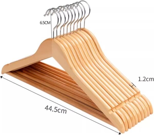 30 Pieces of Solid Wood Anti Slip Hangers: Finely Polished, Anti Slip and Stable. Suitable for Multiple Clothes and a Good Helper for Home Storage