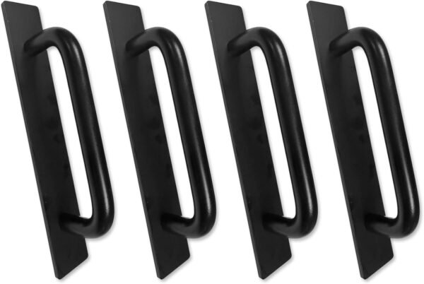 Pull Helper, 4 PCS Sticky Cabinet Handle for Window, Sliding Door, Closet (Black, 14.8cm/5.82in)