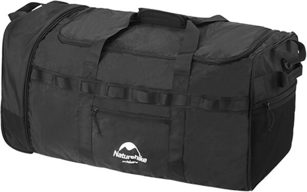 88L Collapsible Travel Duffel Bag with 2 Wheels, Lightweight Wheeled Bag with Large Loading Capacity, 28.3inch Tear-Resistant Rolling Duffel Bag for Travel Camping Sports Picnic (Black)