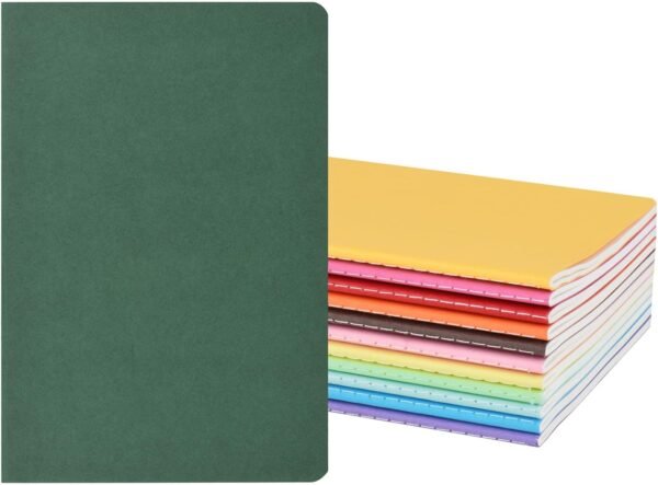 12 Pack A5 Lined Notebook, 12 Colors Journal Notebooks (Multicolor) | 21 x 14cm, Ruled Pages for School, Study, Office, 60 Pages/30 Sheets