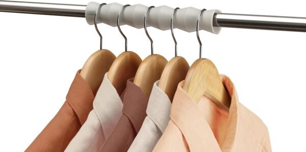 Orderly Clothes Rail Spacers 2Pk, For Shirts, Skirts And Trousers, Wardrobe Hanger And Poles Organiser