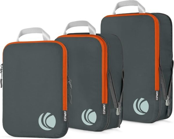 Compression Packing Cubes for Travel-Expandable Luggage Organizer Set Pack More in Less Space,Travel Gear Accessories