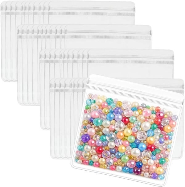 Jewelry Bags Zipper Lock Resealable Organizer | Packaging Bags for Home Travel Business Trip Rings Earrings Toys Small Parts