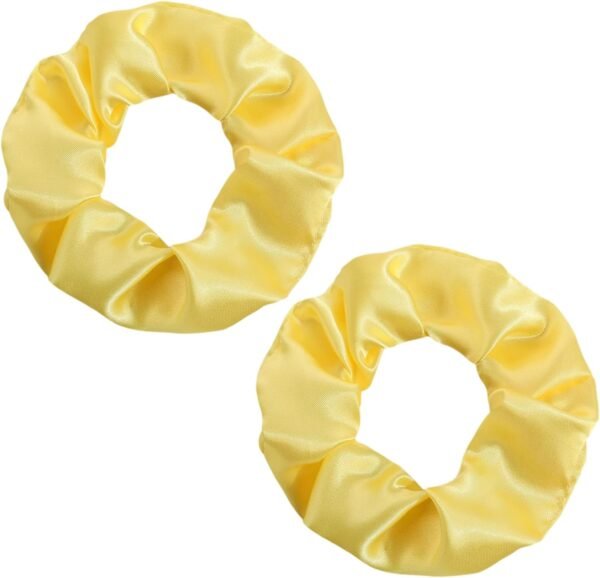 Scrunchies for Girls, 2-Pack Adjustable Hair Scrunchies with High Elasticity for Thick Hair and Daily Comfort​