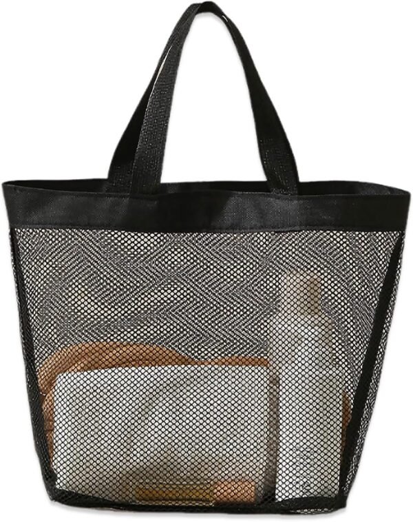 Mesh Shower Caddy Portable for College Dorm Room Essentials, Small Shower Tote Toiletry Bag Basket, Quick Dry Hanging Organizer for Bathroom, Gym, Camp, Travel, Cruise, Beach