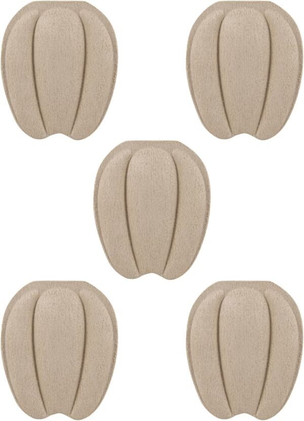 5 Pairs Shoe Tongue Pads Adhesive Tongue Inserts Cushion for Shoes White | Soft Suede Fabric, Adhesive Backing, Easy Installation, Universal Shoe Fit, Reduces Walking Fatigue for Daily Comfort