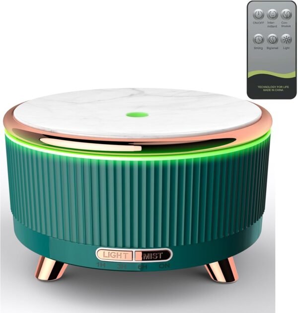 500mL Essential Oil Diffusers for Home, Aromatherapy Diffuser, Room Aroma Diffuser, Green