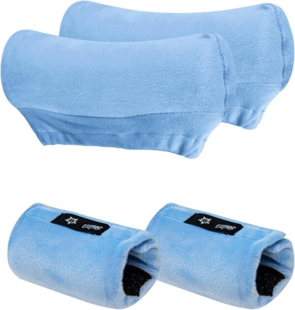 Velvet Crutch Pad Covers for Underarm and Handles,6-Piece Set | Non-Slip Inner Hand Grip Pad, Standard Underarm Crutch Fit, Daily Comfort for Adults and Youths