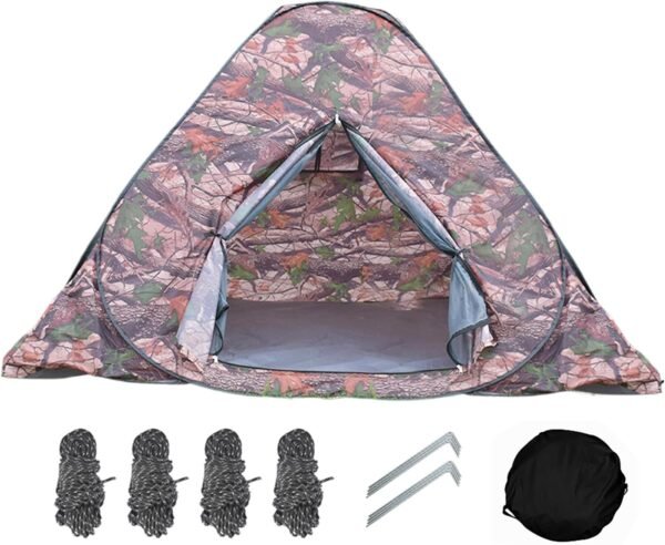 Camping Tent Heavy-Duty Instant Setup Portable UV Protection Canopy | Camping Tent Easy Set Up for Patio Porch Yard Beach Backpacking Party Backyard