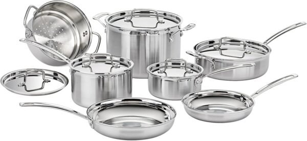 Multiclad Pro Stainless Steel 12-Piece Cookware Set, Silver: Frying Pans: Amazon.com.au