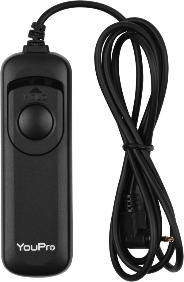 E3 Type Shutter Release Cable Timer Remote Control 1.2m/3.9ft Cable Replacement for Canon G10/ G11/ G12/ G15/ G1X/ SX50/ 700D/ EOS/ 1300D Pentax K-5/ K-5II/ K-7 GX-1/ GX-1S/ GX-10 BBZY