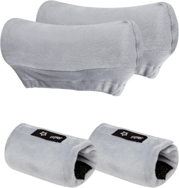 Velvet Crutch Pad Covers for Underarm and Handles,6-Piece Set | Non-Slip Inner Hand Grip Pad, Standard Underarm Crutch Fit, Daily Comfort for Adults and Youths