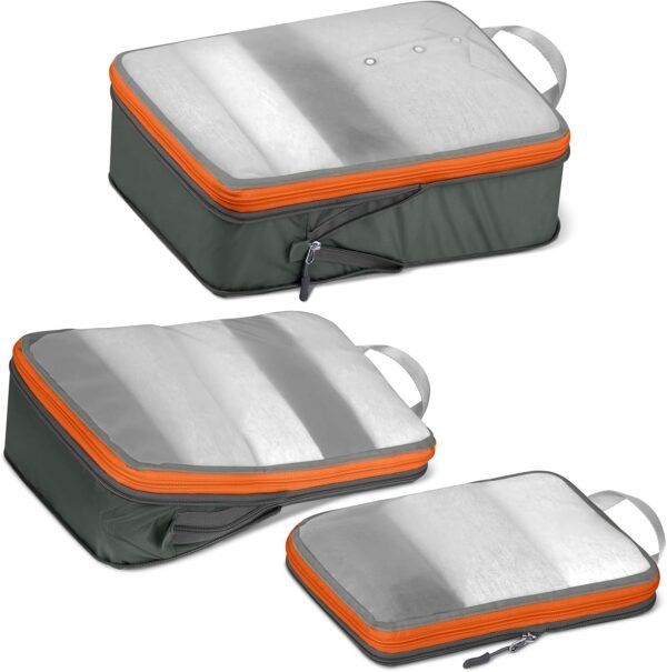 Compression Packing Cubes for Travel-Expandable Luggage Organizer Set Pack More in Less Space,Travel Gear Accessories