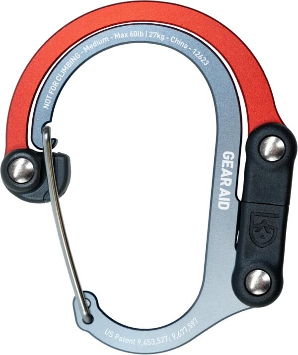 HEROCLIP Carabiner Clip and Hook (Medium) for Camping, Backpack, Suitcases and Garage Organization