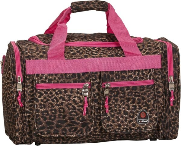 Duffel Bag, Pinkleopard, 19", Duffel Bag